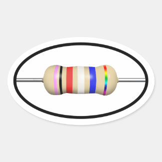 resist ellipse sticker set of 4