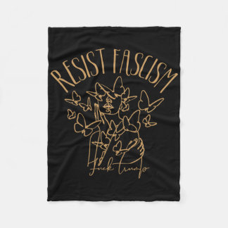 Resist Fascism Fleece Blanket