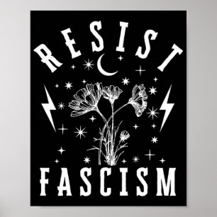 Resist Fascism Long Sleeve Poster