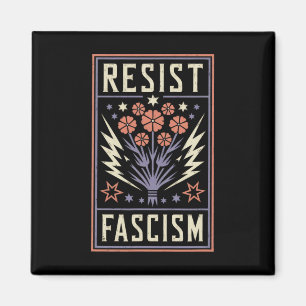 Resist Fascism Protest Trump Anti Trump 2 Magnet