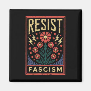Resist Fascism Protest Trump Anti Trump _4  Magnet