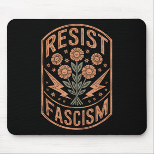 Resist Fascism Protest Trump Anti Trump Mouse Pad