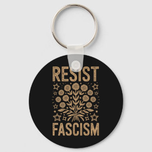 Resist Fascism Protest Trump Anti Trump Premium _1 Keychain