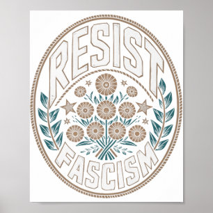 Resist Fascism Protest Trump Anti Trump Premium _2 Poster