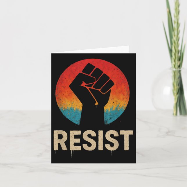 Resist Fist  Card (Front)