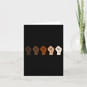 Resist Fist Multi Skin Tone Card
