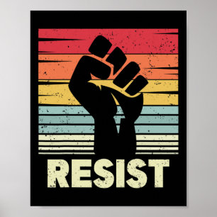 Resist Fist Pride Resist Fist Resistance Poster