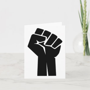 Resist Fist Rise Up Expression Stand Together  Card