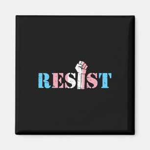 Resist Fist Transgender Transual Trans Rights Prid Magnet