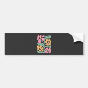 RESIST Floral Anti Trump Political Protest Bumper Sticker