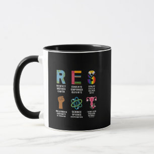 Resist Floral LGBTQ Rights Trans Equality Mug