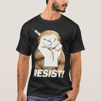 Resist Funny Electrician Fist Holding Resistor Lin T-Shirt