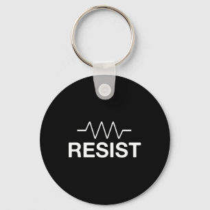 Resist Funny Electronics Circuit Resistor Keychain
