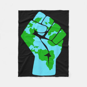 #resist Glol Warming Mother Earth Environment Anti Fleece Blanket