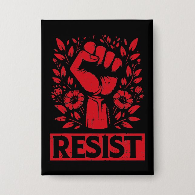 Resist Hand in Red (Front)