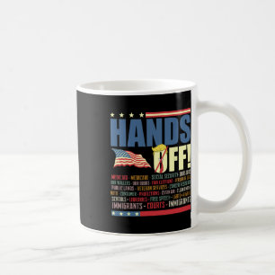Resist Hands Off Protest Anti Trump  Coffee Mug