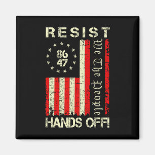 Resist Hands Off Protest Social Security Medicare Magnet