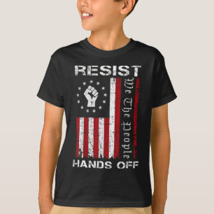 Resist Hands Off Protest Social Security Medicare T-Shirt