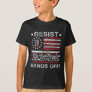 Resist Hands Off Social Security Medicare Medicaid T-Shirt