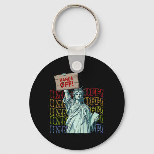Resist Hands Off Vintage We The People American Fl Keychain