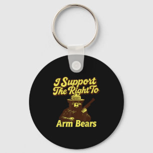 Resist I Suprt The Right To Arm Bears Anti- Protes Keychain