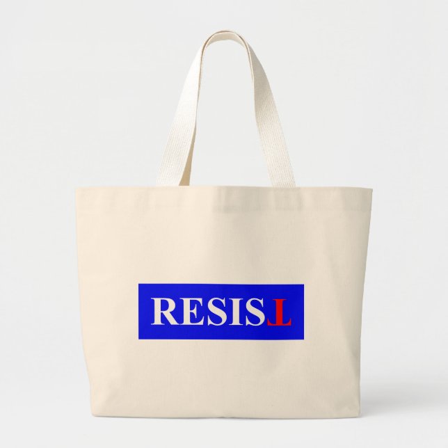 Resist Large Tote Bag (Front)