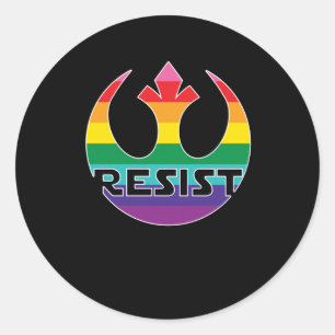 Resist Lgbt Oppression - Rebellion Resistance For  Classic Round Sticker