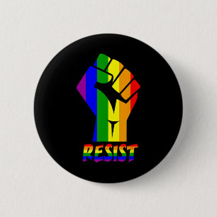 Resist Lgbt Pride Love T Shirt Gay Lesbian Cool Te 2 Inch Round Button