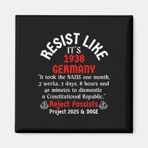 Resist Like Its 1938 Germany _2 Magnet
