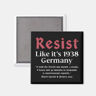Resist Like It's 1938 Germany Magnet