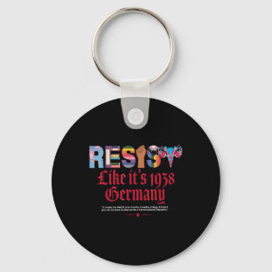 Resist Like Its 1938 Germany Vintage Women’s Right Keychain