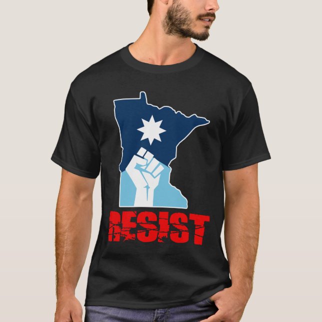 Resist Minnesota Raised Fist T-Shirt (Front)