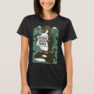 Resist Penguin Activism Graphic Design 3 T-Shirt