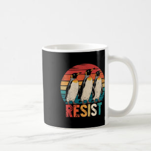 Resist Penguins Protest Against Tariffs Penguin Re Coffee Mug
