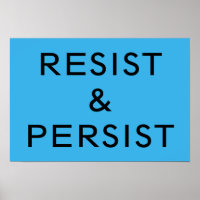 Resist & Persist bright blue