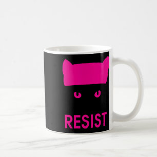 Resist Persist Pink Hat Cat Shirt - Womens Empower Coffee Mug