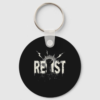 Resist Political Protest _2 Keychain