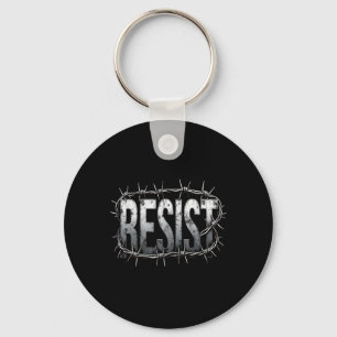 Resist Political Protest 2 Keychain