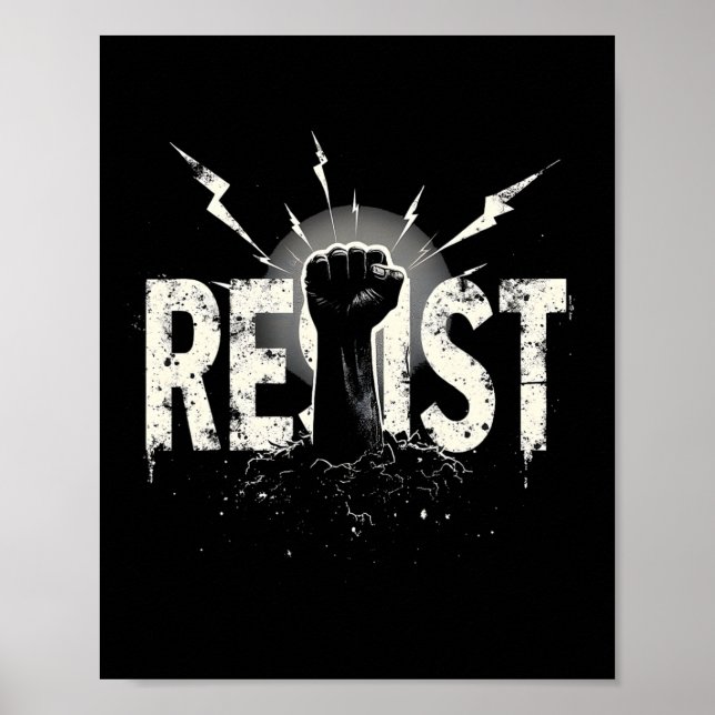 Resist Political Protest 2  Poster (Front)