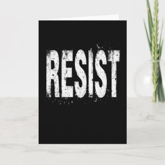 Resist Political Protest 3  Card