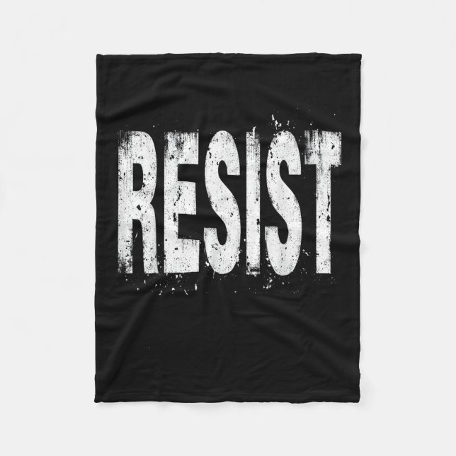 Resist Political Protest  Fleece Blanket (Front)