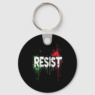 Resist Political Protest Keychain