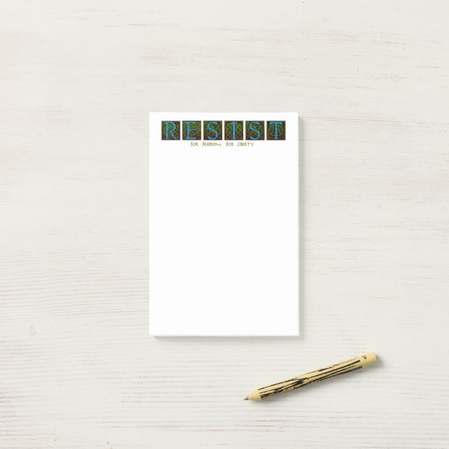 Resist Post-it Notes (On Desk)