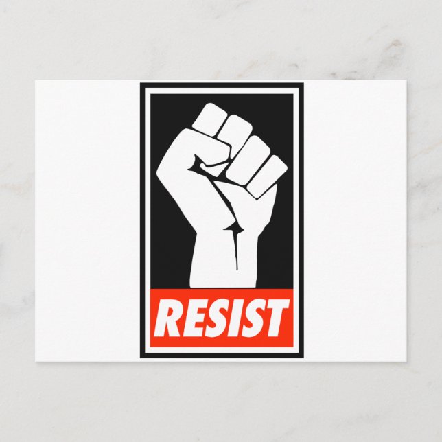 resist postcard (Front)