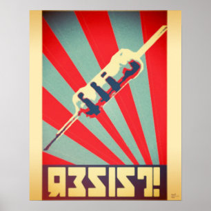 Resist propaganda poster