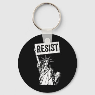 Resist Protest Anti Political Protest  Keychain