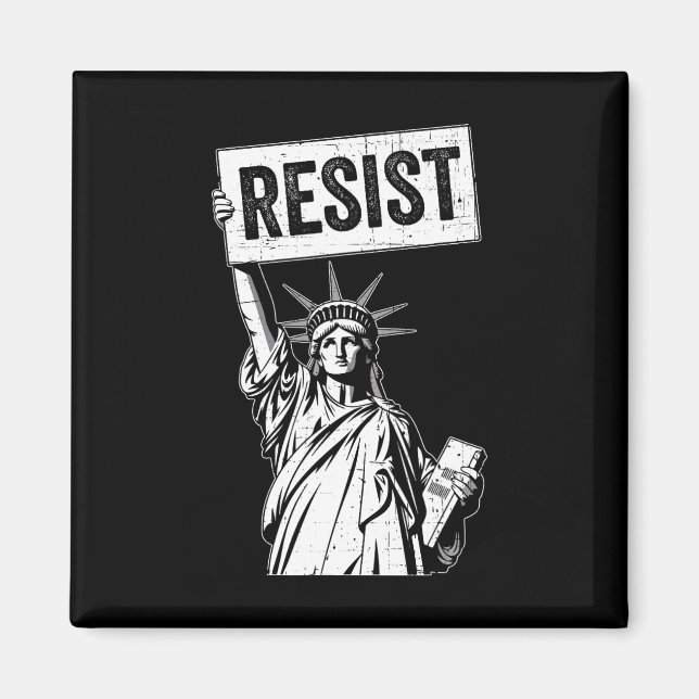 Resist Protest Anti Political Protest  Magnet (Front)