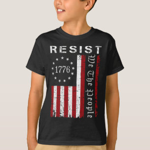 Resist Protest We The People Flag Protest Save Dem T-Shirt