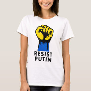 Resist Putin Protest Raised Fist  T-Shirt