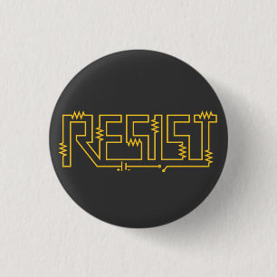 Resist Resistance Electronic Diagram 1 Inch Round Button